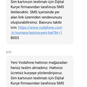 Vodafone'dan Bir Gecede 25 Mesaj Geliyor.