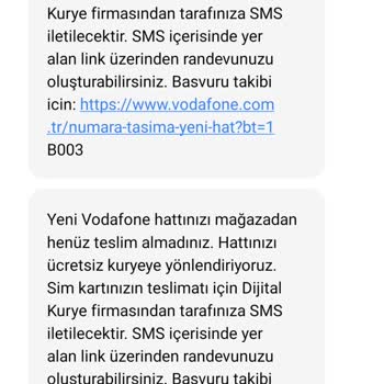 Vodafone'dan Bir Gecede 25 Mesaj Geliyor.