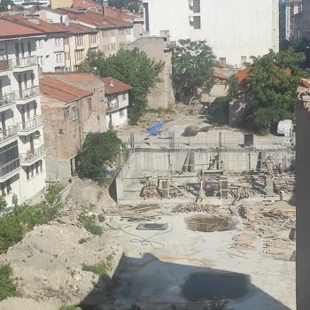 Kasapoğlu İnşaat Sabahın Köründe İnşaat Çalışması