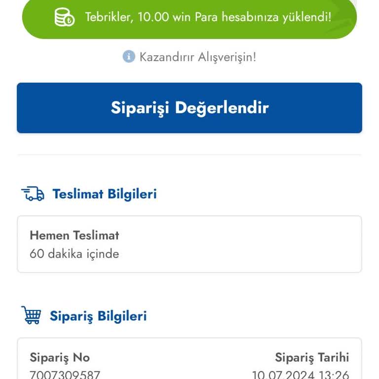 Şok Marketler Siparişim Teslim Edilmedi Ücret İadem Yapılmıyor