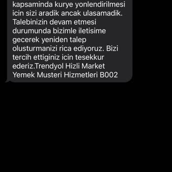 Trendyol Hızlı Market Sorunlara Cevap Veremiyor.!