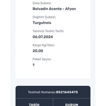 Sürat Kargo Bodrum Turgutreis Şubesi Teslimat Yapmaması