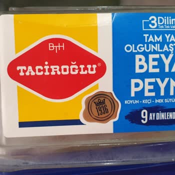 Taciroğlu Tek Tek Vakumlu Peynir Paketlerinde Şişme Oluştu.
