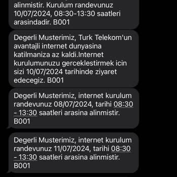 Türk Telekom Kurulum İçin Gelmiyor