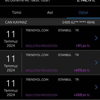 Yapı Kredi Bankası Ürün İptal Ettim Kredi Kartına Taksit Yansıttı.