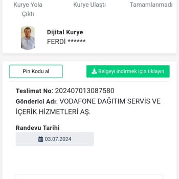 Vodafone Sim Kartım Gelmedi