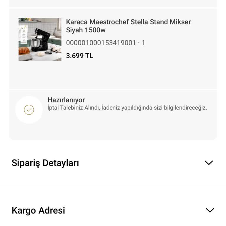 Karaca Züccaciye Karaca Ücret İadesi Uzaması