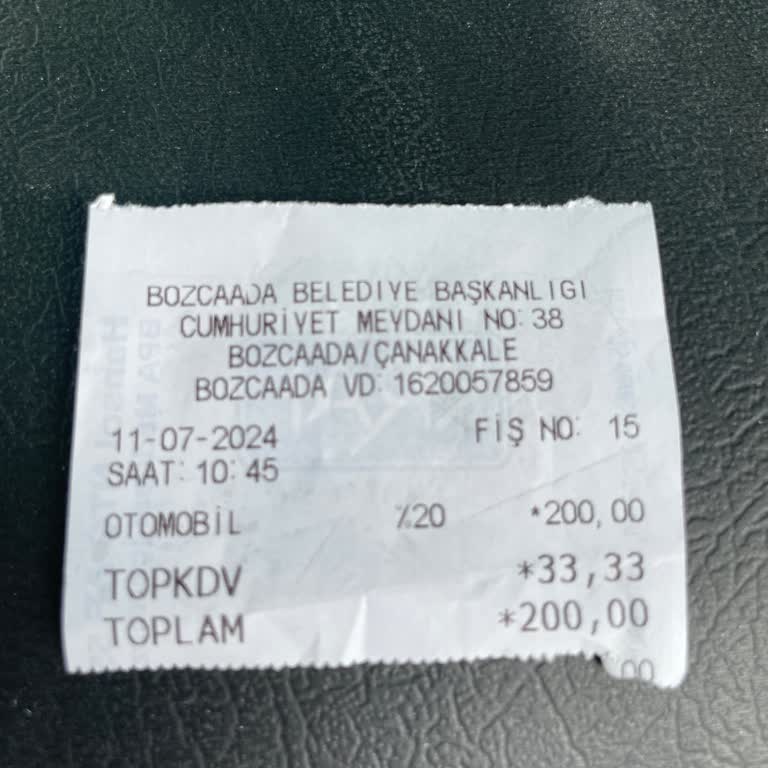 Dolandırıldıkmı Acaba. Bozcaada Belediyesi Lütfen Dikkate Alır Mısınız