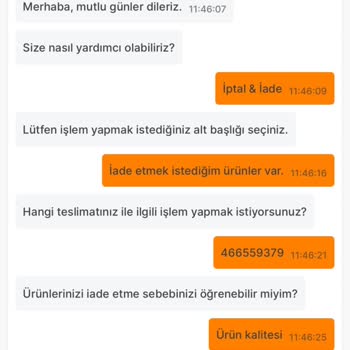 Migros Bozuk Ürün Gönderildi
