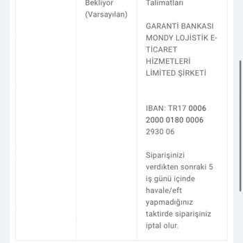 Eczahanemden Alınan Ürünün Ödeme Yapılmasına Rağmen Gönderilmemesi.