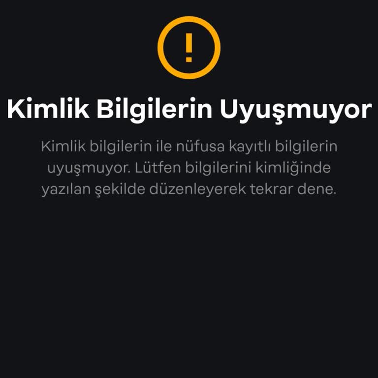 Papara Kimlik Bilgileri Ve Doğum Tarihi Hatası