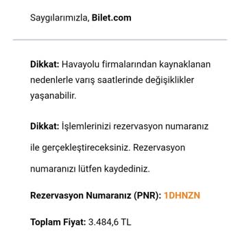 Bilet.com Acil Durumda Uçuş Rezervasyonu Sorunları