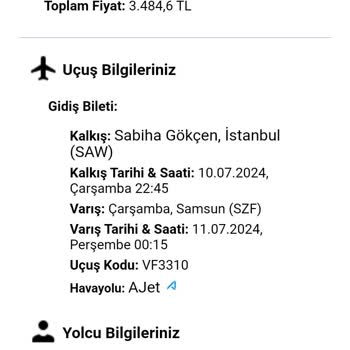 Bilet.com Acil Durumda Uçuş Rezervasyonu Sorunları