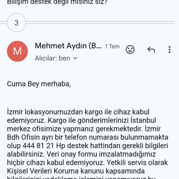 HP Teknik Servis Ve Müşteri Temsilcileriyle Yaşanan İletişim Sorunları