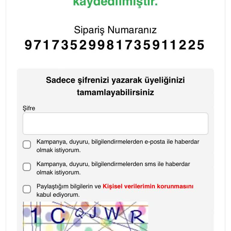 Şule Giyim Sipariş Hakkında Bilgi Verilmemesi