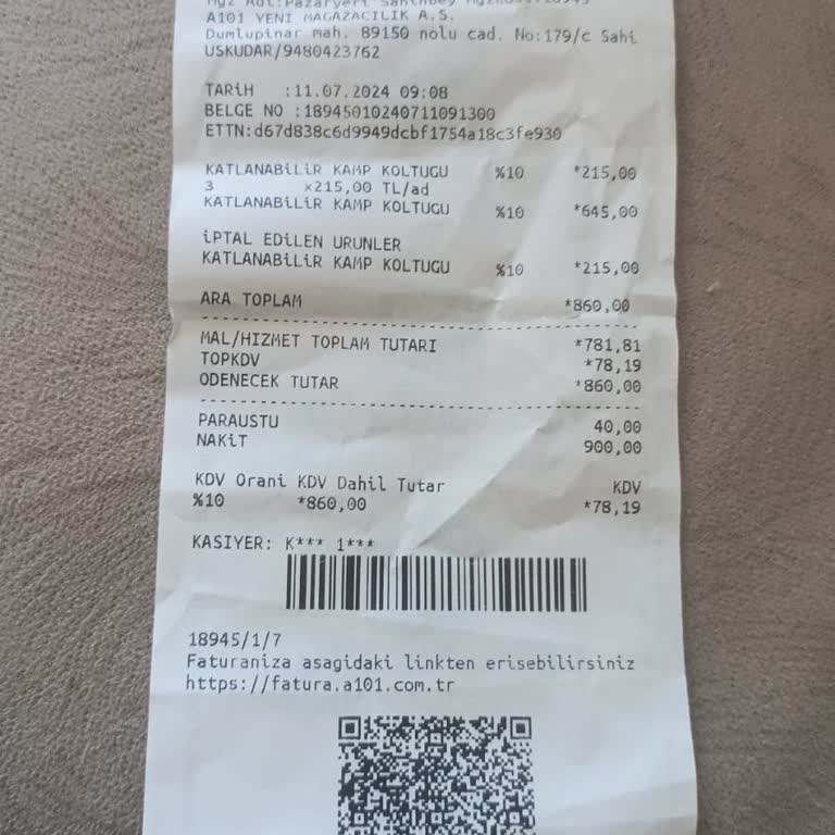 A101 Kampanya Fiyatı İle Uygulanan Fiyat Arasındaki Fark