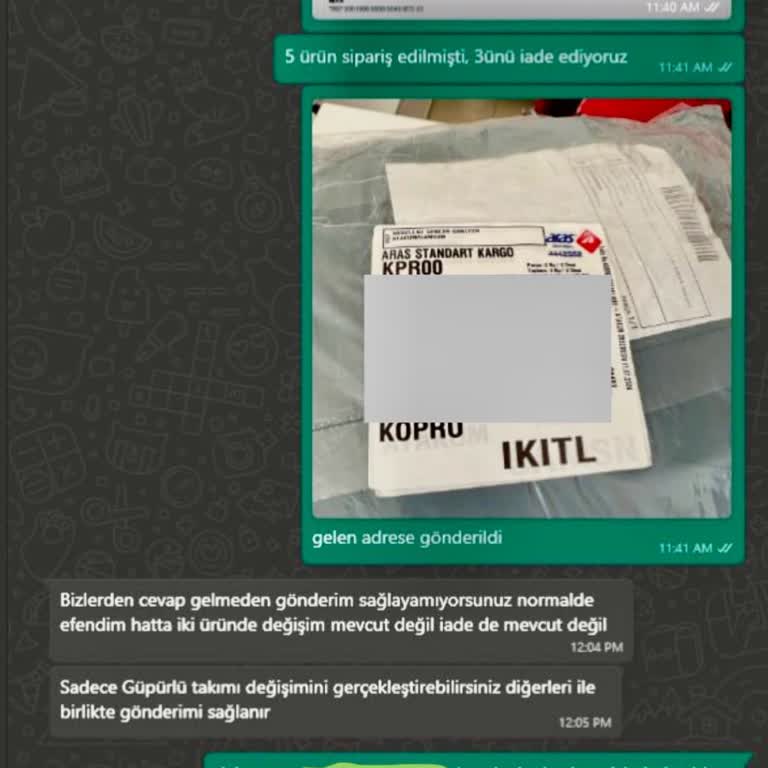 Şehri Moda Butik Ürün İade Edilemez,