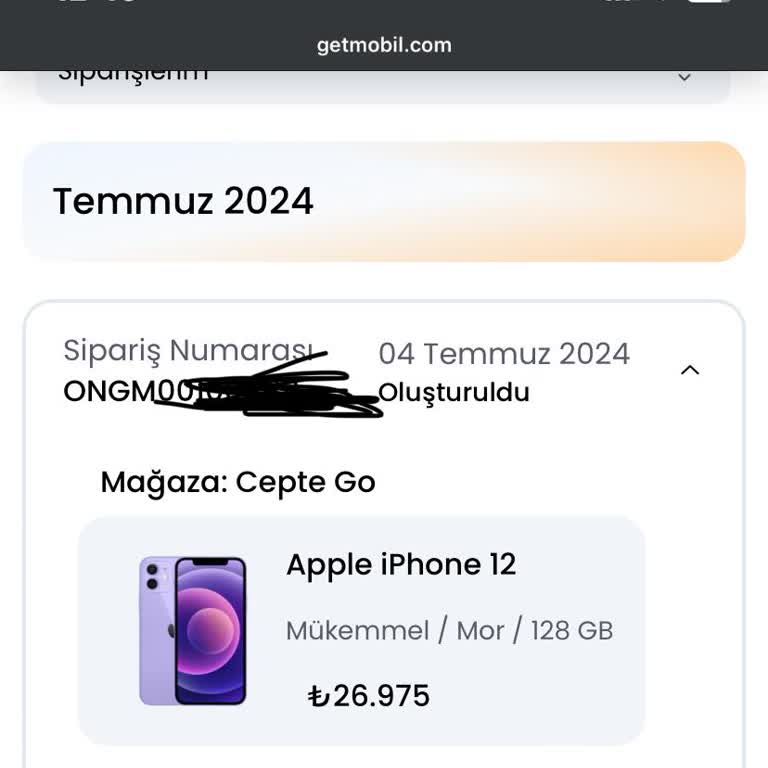 Getmobil Sipariş Teslim Süreci