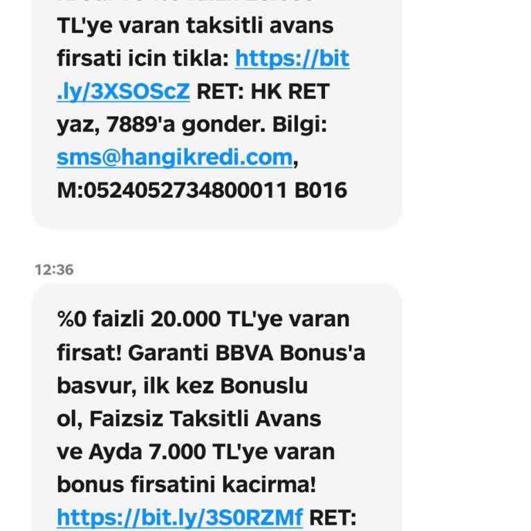 Hangi Kredi SMS İptali