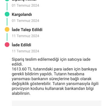 Dolaptan Alınan Kaybolan Ürün İçin Eksik Ödeme