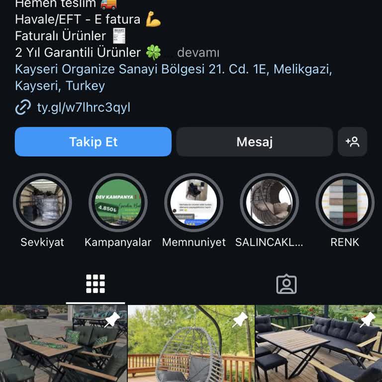 Modern Style Home (Instagram: Modernstylekonsept) Bahçe Takımı Siparişimde Yaşadığım Sorunlar