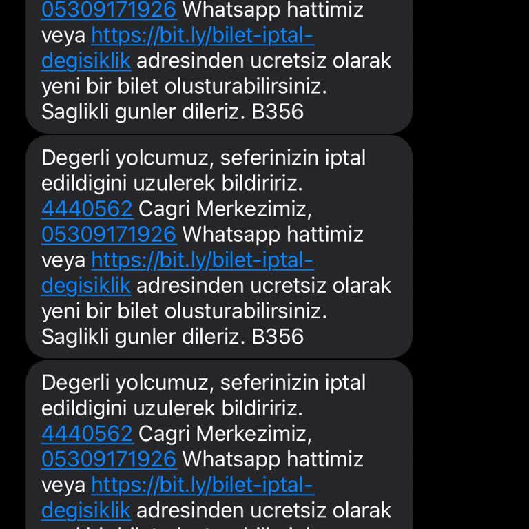 Kamil Koç Otobüs Firması Ücret İadesi