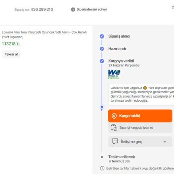 Hepsiburada Yurt Dışı Ürün Gümrük İşlemleri Devam Ediyor Sıkıntısı