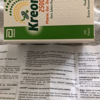 Abbott İlaç Kreon Domuz İçerikli İlaç