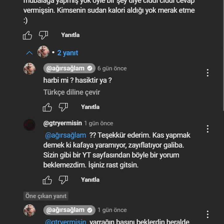 Ağırsağlam Youtube.com Yorumuma Saygısızca Ve Hakaretle Cevap Veriyor.