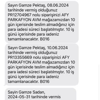 Gratis 14 İş Günü Geçmesine Rağmen Para İadesi Yapılmadı