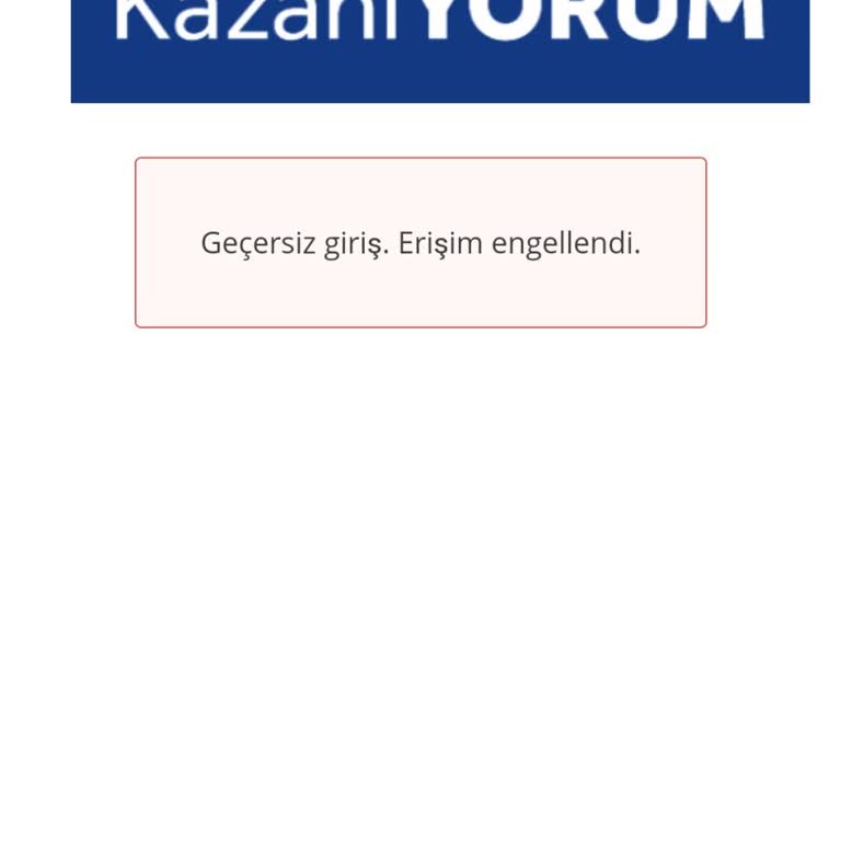 LCW Kazanıyorum Uygulaması Geçersiz Giriş