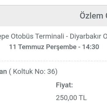 Obilet Firmasının Olmayan Sefer İçin Bilet Kesmesi.
