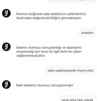 Gardrops "haklı" İade İsteğimi Reddetti