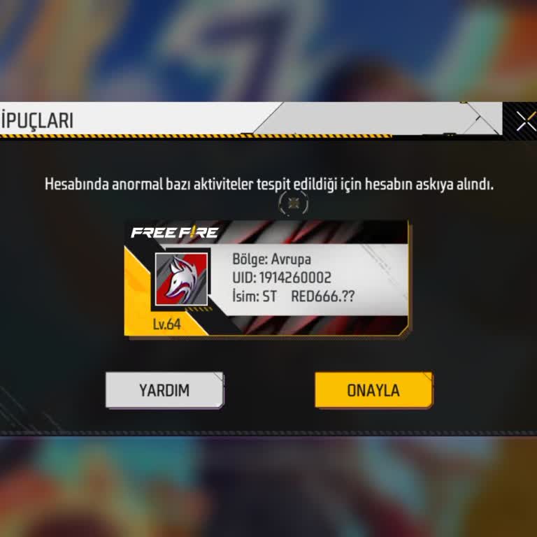 Garena Free Fire 5 Veya 6 Senedir Eski Hesabımın Açılması Umuduyla Her Şeyi Yaparım