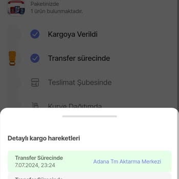 Hepsiburada Hepsijet Adana'da Takılı Kaldı.