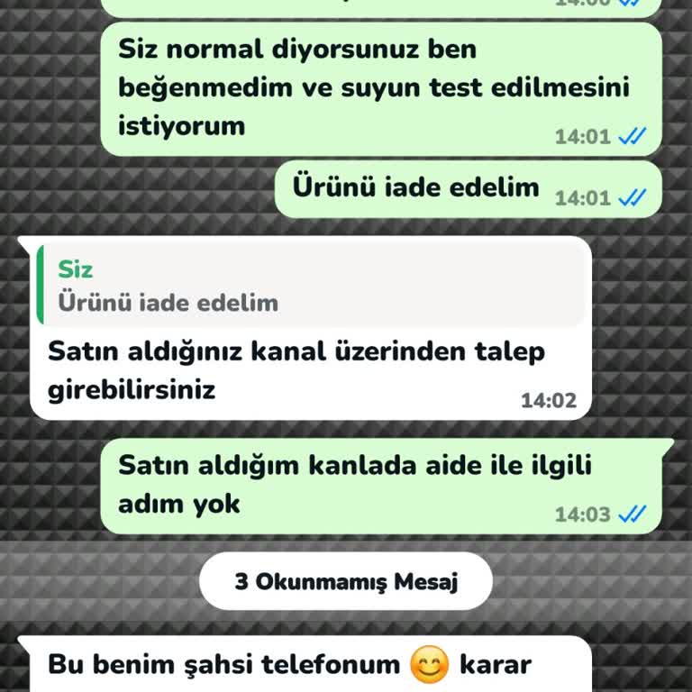 İhlas Cebilon Su Arıtma Cihazı Pişmanlığı