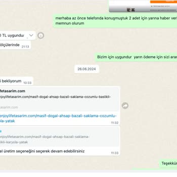 Enjoy Life Tasarım Ücret İademi İstiyorum