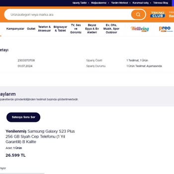 Hb Bilişim Aldığım Yenilenmiş Telefonum Gönderilmedi