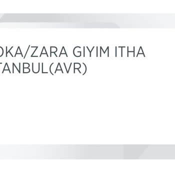 Moka/Zara Giyim İstanbul