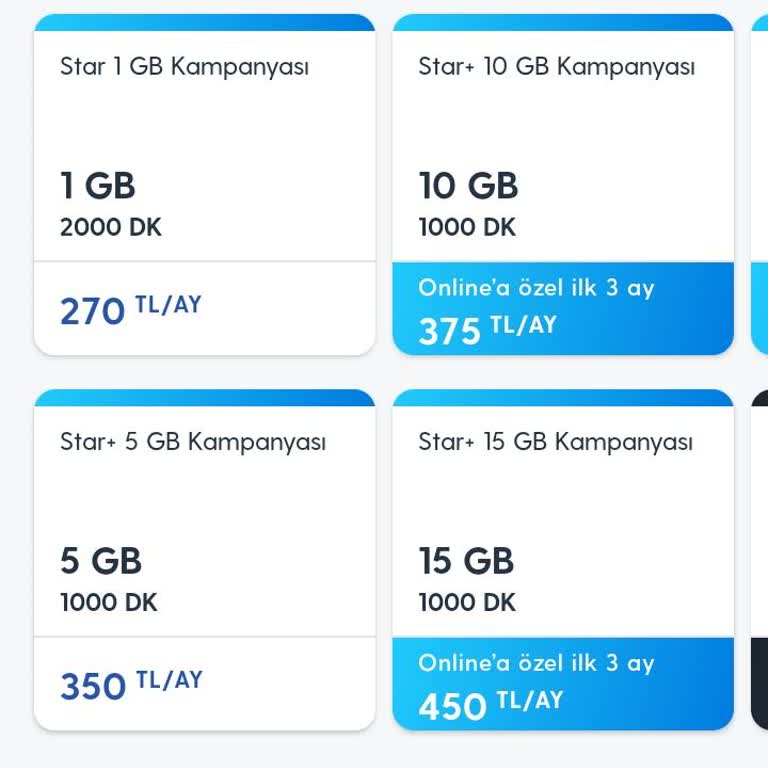 Turkcell'de Uygun Tarife Bulamadım Maalesef