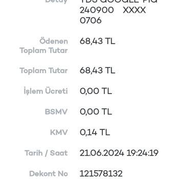Google Pay YDS Google Pig Haksızlık