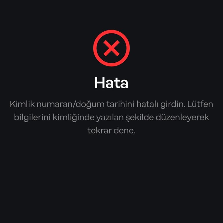 Papara Kimliğimi Ve Doğum Tarihimi Kabul Etmiyor