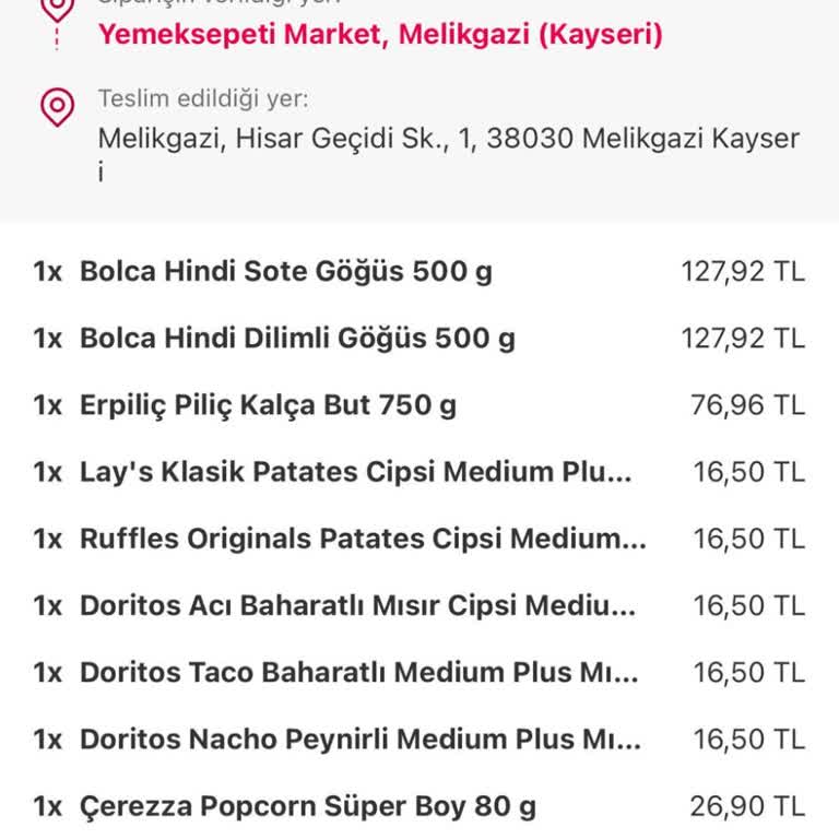 Yemek Sepeti Yanlış Adres Teslimi!