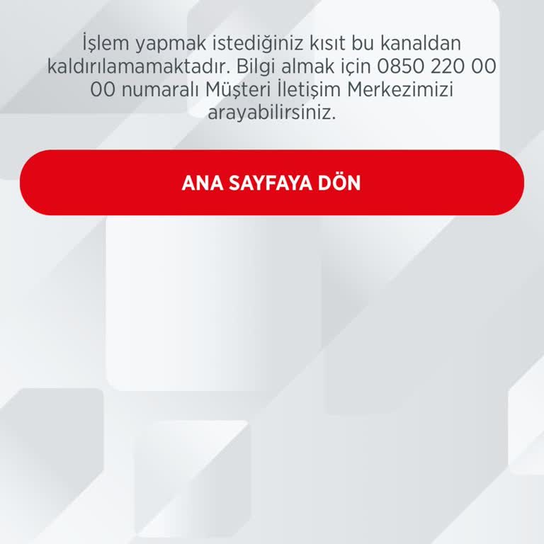 Ziraat Bankası Ziraat Kredi Kartı Nakit Avans İşlem Kısıtı Kaldırılmıyor.