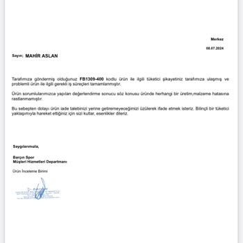 Nike / Barçın Akbatı AVM Mağazası- 1 Ayda Tabanı Açılan Ayakkabı