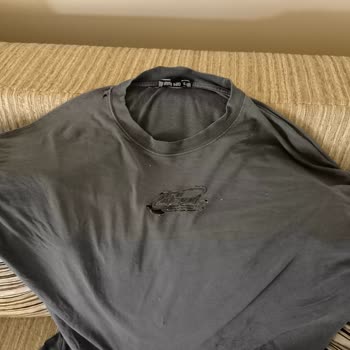 Mavi T-shirt Her Yerinden Yırtılıyor