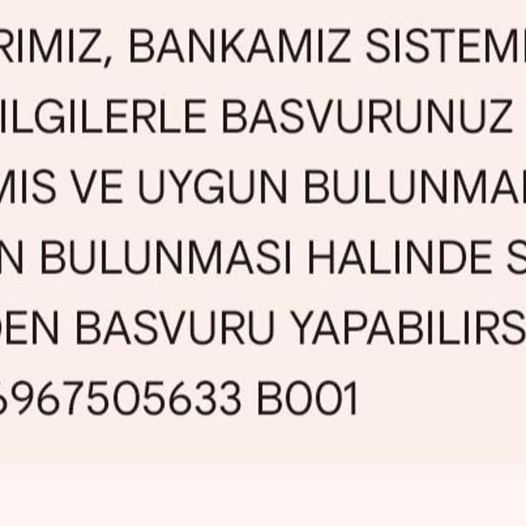 Ziraat Bankası Kredi Çekmek İstiyorum