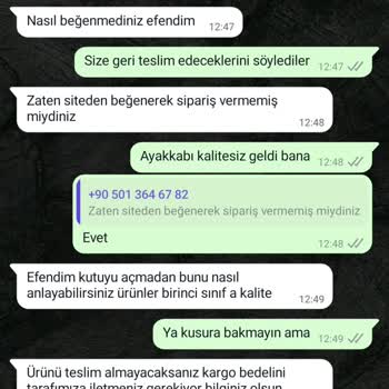 Shelook Almadığım Ürünün Zorla Kargo Ücretini Talep Ettiler