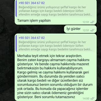 Shelook Almadığım Ürünün Zorla Kargo Ücretini Talep Ettiler