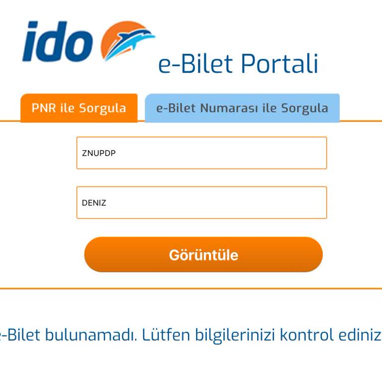 İDO Bileti Gözükmüyor Bulunmadı Diyor